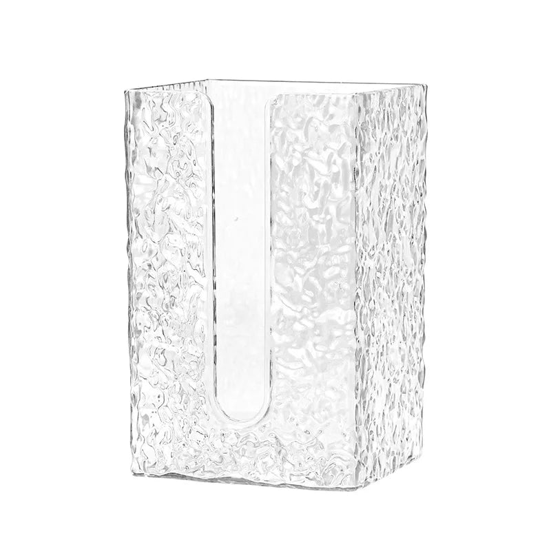 Glacier Style Wall-Mounted Tissue Box – Acrylic Paper Towel Holder