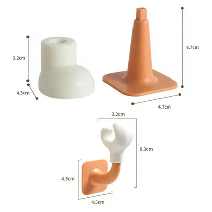 Funny Stick-On Legs & Hook Hands – Decor for Tissue Box or Bin